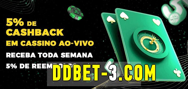 Promoções do cassino ao Vivo ddbet 